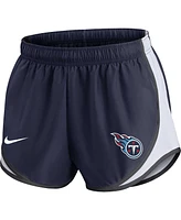 Women's Nike Navy Tennessee Titans Performance Tempo Shorts