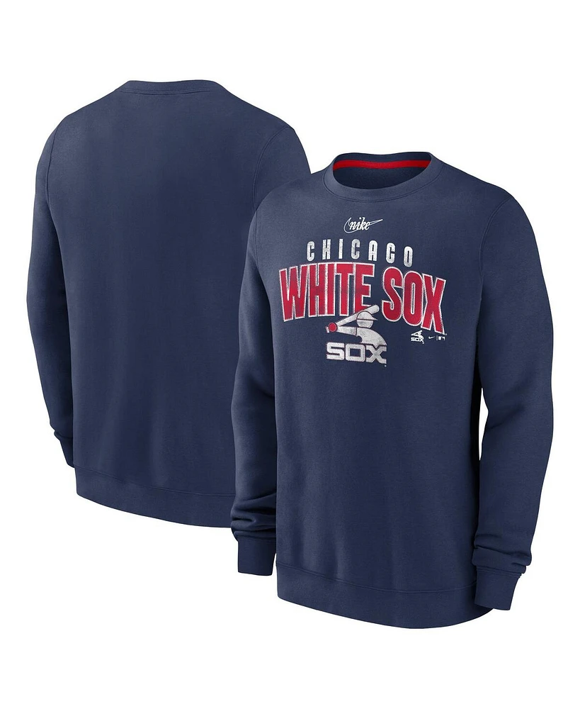 Men's Nike Navy Chicago White Sox Cooperstown Collection Team Shout Out Pullover Sweatshirt
