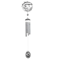 28" Long Pewter Dolphin Wind Chime Marine Life