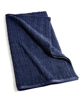 Lauren Ralph Sanders Cable Bath Towel, 30" x 56"