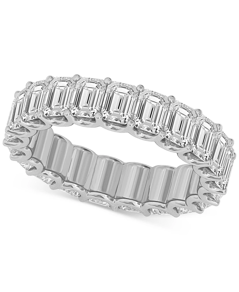Diamond Emerald-Cut Eternity Band (5 ct. t.w.) Platinum or 14k Gold