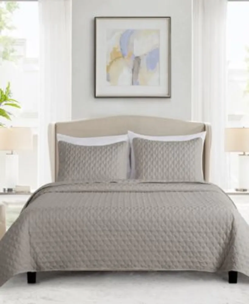 Videri Home Diamond Stitched Quilt Sets