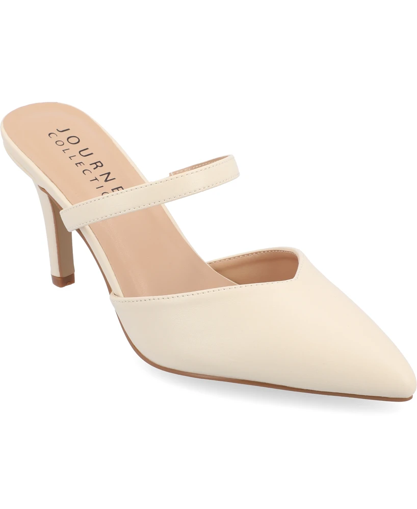 Journee Collection Women's Yvon Pointed Toe Slip On Pumps