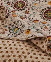 Greenland Home Fashions Andorra Cotton Reversible 5 Piece Quilt Set