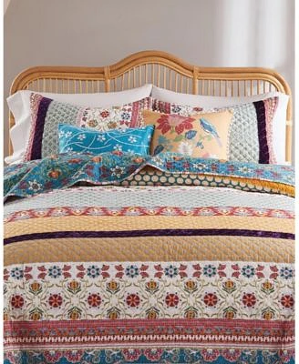 Greenland Home Fashions Thalia Bohemian Floral Quilt Sets