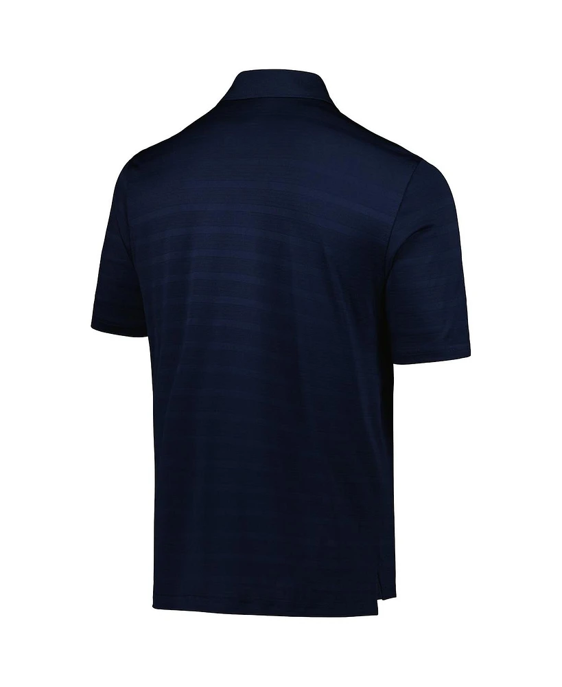 Men's Champion Navy Toledo Mud Hens Textured Solid Polo Shirt