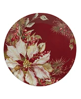 Certified International Winters Joy 11" Dinner Plates Set of 4