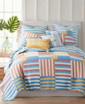 Levtex Sol Stripe Reversible 3-Pc. Quilt Set, Full/Queen