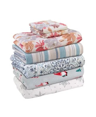 Avanti Printed 100 Brushed Cotton Flannel Sheet Sets
