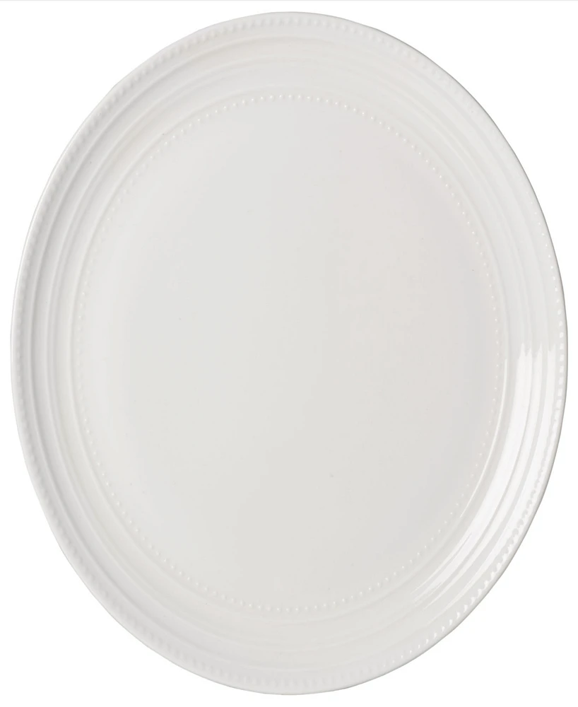 Mikasa Patterson Vegan Bone Chip Resistant 12 Piece Dinnerware Set, Service for 4