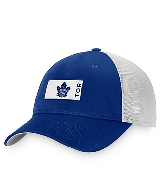 Men's Fanatics Blue Toronto Maple Leafs Authentic Pro Rink Trucker Snapback Hat