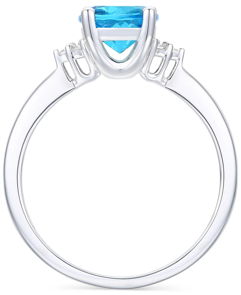 Amethyst (1-1/6 ct. t.w.) & Lab-Grown White Sapphire (1/20 Ring 14k Gold-Plated Sterling Silver (Also Additional Gemstones)