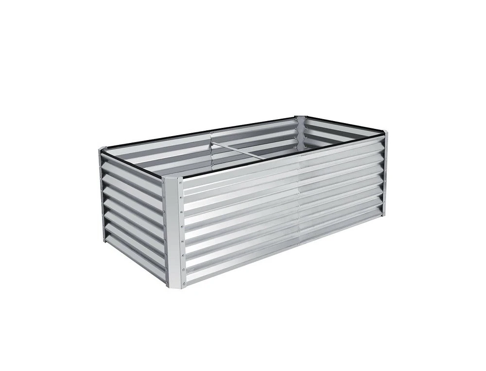 Rustproof Planter Box with Ground Stakes for Secure and Durable Outdoor Planting