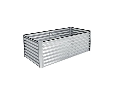 Rustproof Planter Box with Ground Stakes for Secure and Durable Outdoor Planting