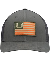 Men's Huk Olive Huks and Bars Trucker Snapback Hat