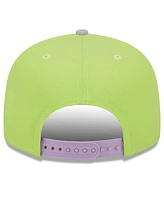 Men's New Era Neon Green, Purple Chicago White Sox Spring Basic Two-Tone 9FIFTY Snapback Hat