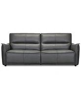 Polner 91" Leather Power Motion Sofa, Created for Macy's