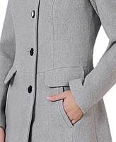 Kimi + Kai Women's Nora Stand Collar Boucle Wool Coat