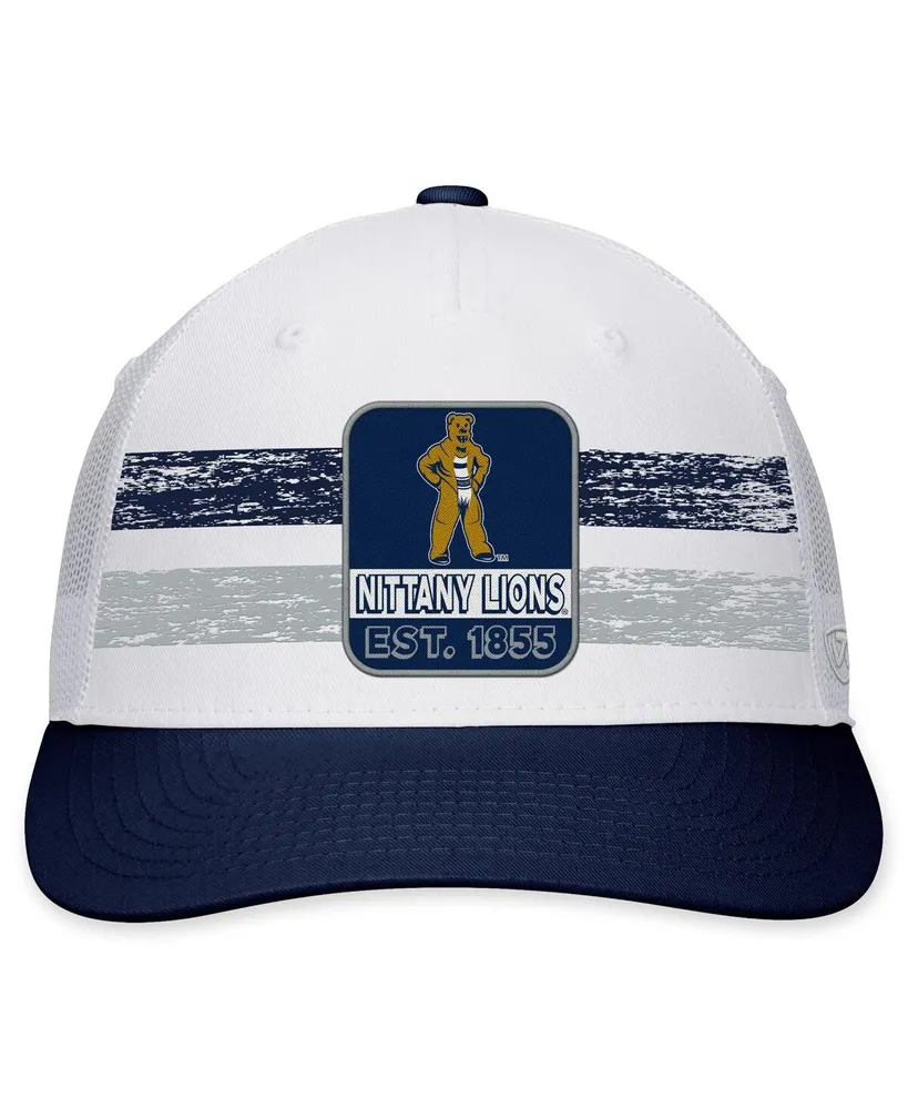Men's Top of the World White, Navy Penn State Nittany Lions Retro Fade Snapback Hat