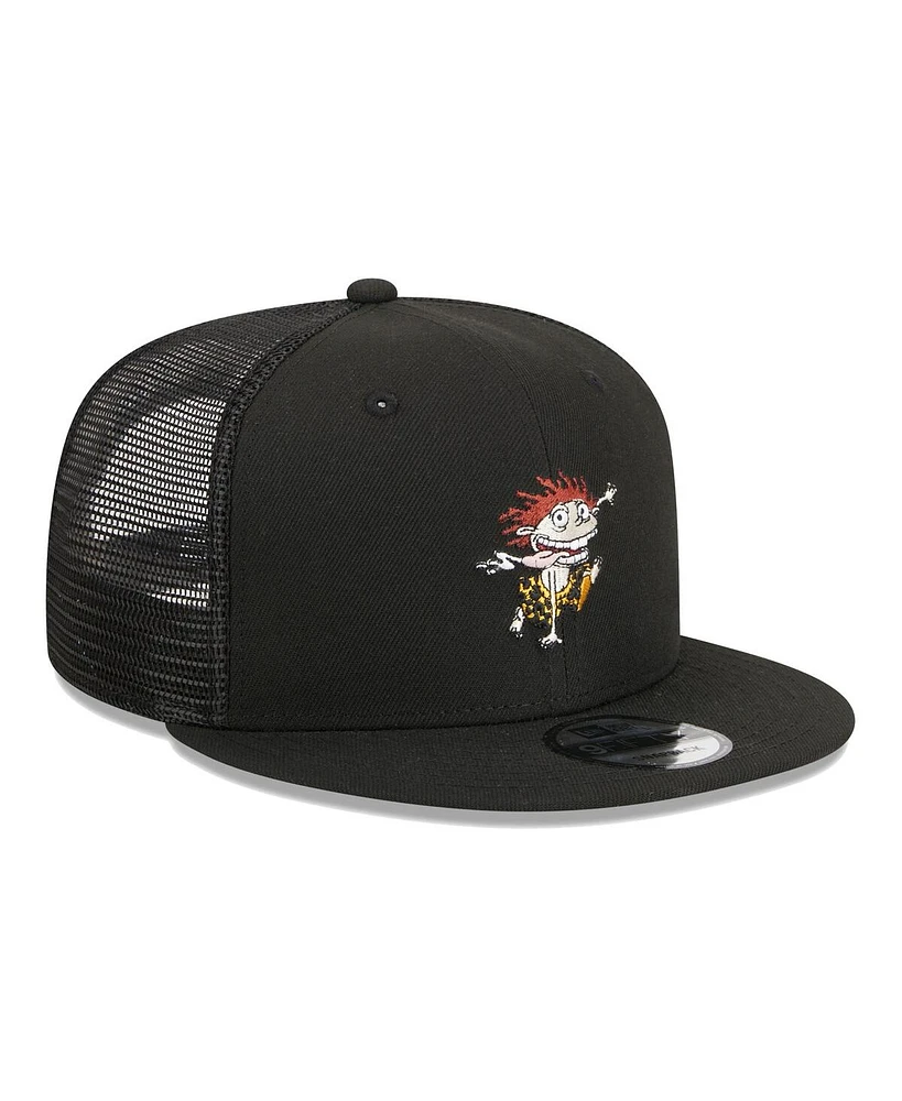 Men's New Era Black The Wild Thornberrys Donnie Thornberry Trucker 9FIFTY Snapback Hat