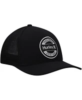 Men's Hurley Black Charter Trucker Snapback Hat