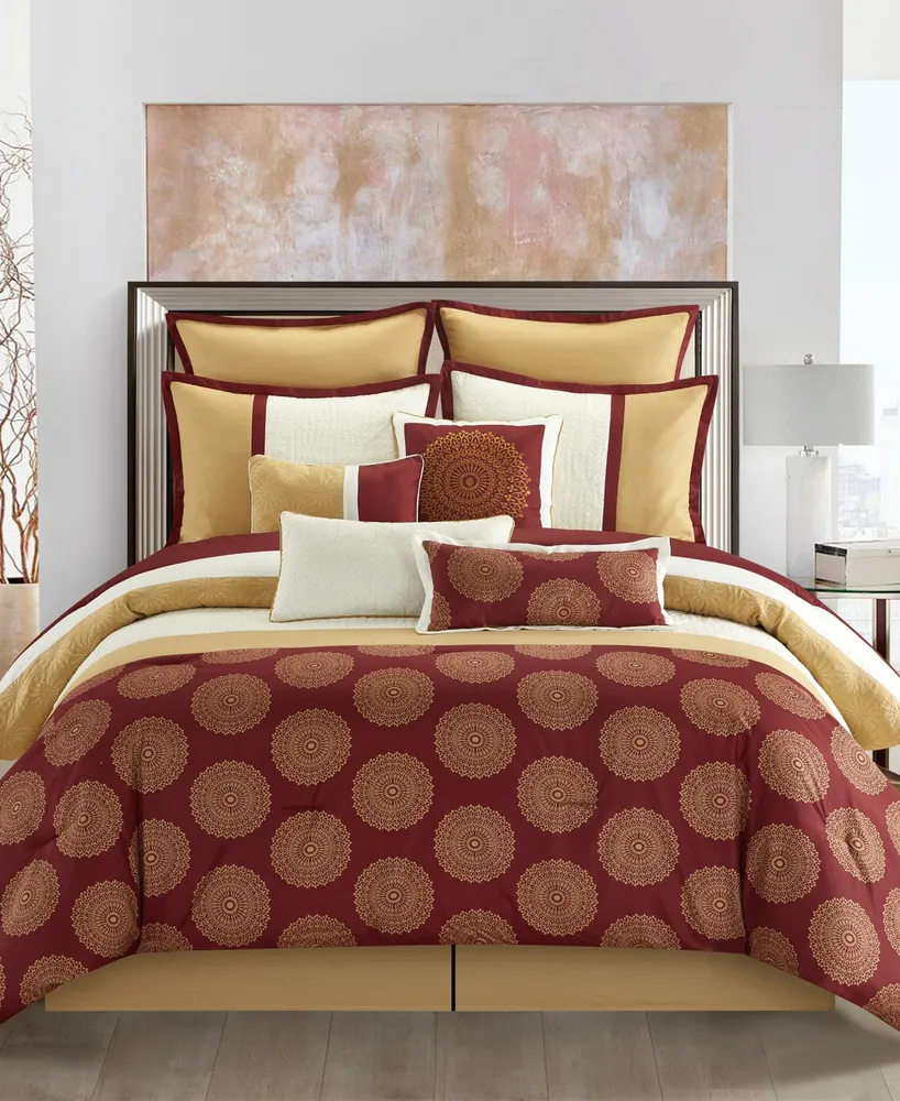 Stratford Park Dante 10-Piece Comforter Set, Queen