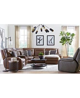 Closeout Hansley Zero Gravity Leather Sectional Collection Created For Macys