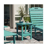 Nassau 2-Tier Adirondack Side Table, All-Weather Hdpe Indoor/Outdoor Accent Table