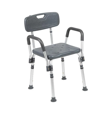 300 Lb. Capacity Quick Release Back & Arm Shower Chair