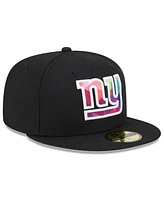 Men's New Era Black New York Giants 2023 Nfl Crucial Catch 59FIFTY Fitted Hat