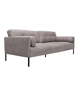 Armen Living Michalina 84" Polyester with Metal Legs Sofa