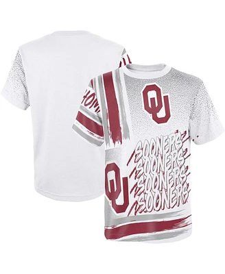 Big Boys White Oklahoma Sooners Gametime Multi-Hit T-shirt