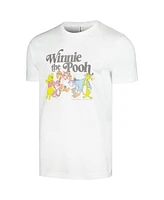 Men's and Women's Mad Engine White Winnie the Pooh Group T-shirt