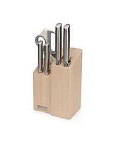 Joseph Joseph Elevate Fusion 5-Piece Knife, Cleaver and Scissor Set with Beechwood Block