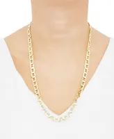 Lightweight Mariner Link Chain 24" Necklace in 10k Gold