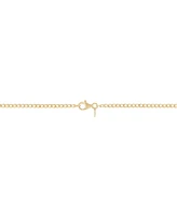 Diamond Mini Cluster Station 18" Collar Necklace (1/5 ct. t.w.) in 14k Gold-Plated Sterling Silver