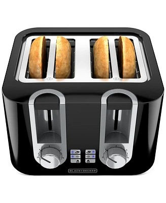 Black & Decker 4-Slice Wide-Slot High-Lift Toaster