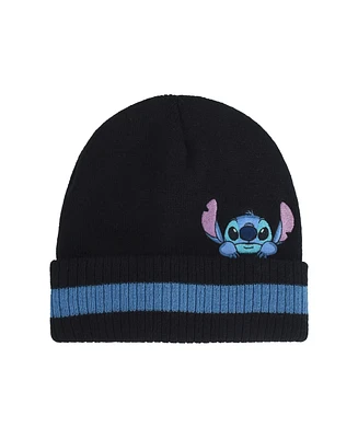 Disney Lilo & Stitch Peeking Striped Beanie