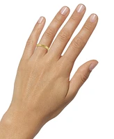 Raised Textured Multirow Stackable Band 14k Gold