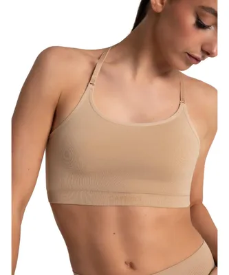 Capezio Women's Seamless Convertible Longline Bra