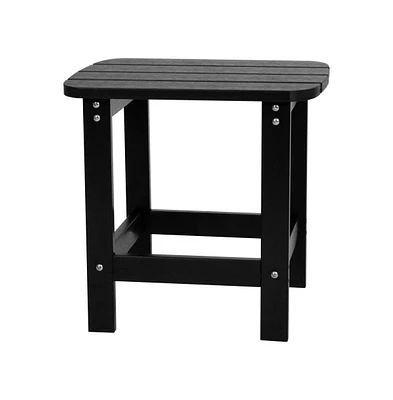 Riviera Poly Resin Indoor/Outdoor All-Weather Adirondack Side Table