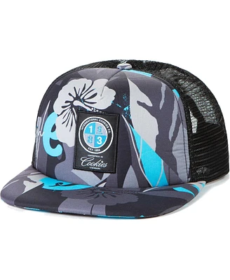 Men's Cookies Clothing Black Corsica All-Over Print Trucker Snapback Hat