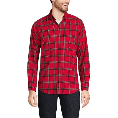 Lands' End Men's Traditional Fit Flagship Flannel Shirt