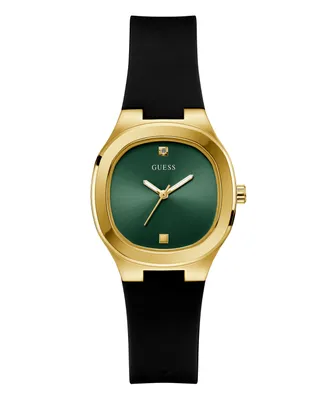 Guess Women's Analog Black Silicone Watch 32mm