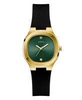 Guess Women's Analog Black Silicone Watch 32mm