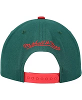 Men's Mitchell & Ness Green Minnesota Wild Core Team Ground 2.0 Snapback Hat