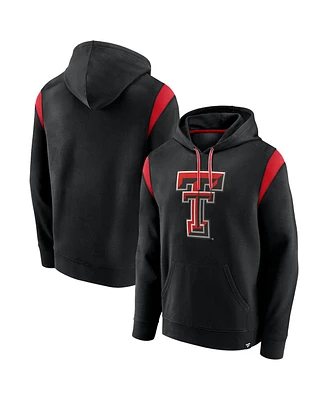Men's Fanatics Black Texas Tech Red Raiders Gym Rat Pullover Hoodie