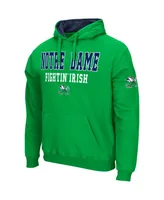 Men's Colosseum Green Notre Dame Fighting Irish Sunrise Pullover Hoodie