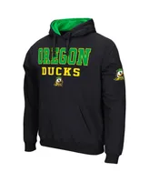 Men's Colosseum Black Oregon Ducks Sunrise Pullover Hoodie