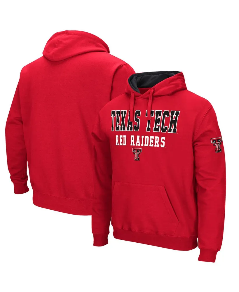 Men's Colosseum Red Texas Tech Raiders Sunrise Pullover Hoodie